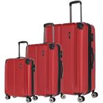 Valises rigides Travelite rouges conformes aux normes IATA en lot de 3 look fashion 