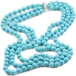 Parures de bijoux Treasurebay turquoise en argent à perles look fashion pour femme 