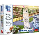 Trefl-Brick Trick Travel-Tour de Pise-Construire avec des Briques de Voyage, Tour penchée de Pise, EKO Brick Bricks, Ensemble créatif pour Les Enfants de 7 Ans et Plus