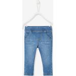Pantalons Vertbaudet bleus en denim Taille 6 mois pour bébé de la boutique en ligne Vertbaudet.fr 