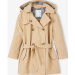 Trench-coats Vertbaudet beiges à carreaux en coton Taille 8 ans pour fille de la boutique en ligne Vertbaudet.fr 