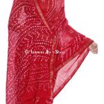Robes en soie rouges imprimé Indien look fashion pour femme 