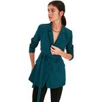 Blazers Trendyol vert émeraude en polyester Taille XL plus size look fashion pour femme 