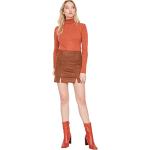 Minijupes Trendyol marron en polyester minis Taille XL look fashion pour femme 