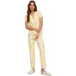 Pyjamas Trendyol jaunes à fleurs en viscose Taille S look fashion pour femme 