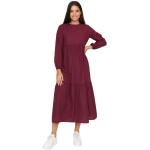 Robes à smocks Trendyol prune maxi à col rond Taille S look fashion pour femme 