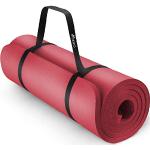 Tapis de yoga rouges en caoutchouc 