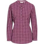 Chemises vichy Trespass violettes à carreaux en coton à manches longues Taille XS pour femme 