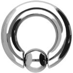 Treuheld® | Spring Loaded Piercing anneau à boule | BCR | Argent [11] – 8 x 19 mm (boule : 12 mm)