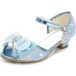 Sandales à talon haut bleues à paillettes à boucles Pointure 34,5 look fashion pour femme 