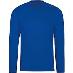 T-shirts Trigema bleus en jersey à manches longues à manches longues Taille L plus size classiques pour femme 