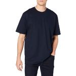 T-shirts col rond Trigema bleu marine en coton à manches courtes à col rond Taille XXL classiques pour homme 