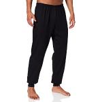 Pantalons de pyjama Trigema noirs en coton Taille 3 XL classiques pour homme 