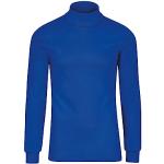 T-shirts Trigema bleus en coton à manches courtes à manches longues Taille M look fashion pour homme 