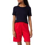 Bermudas Trigema rouges en coton Taille L look fashion pour femme 