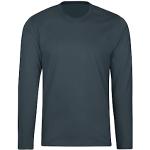 Trigema Langarm Shirt 100% Baumwolle, T-shirt manches longues coupe droite Col Ras Du Cou Manches Longues Femme, Grau (Anthrazit 018), 44 (Taille fabricant: XL)
