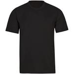 T-shirts Trigema noirs en coton à manches courtes à manches longues Taille 3 XL look fashion pour homme 