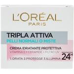 Crèmes hydratantes L'Oreal Triple Active vitamine E pour le visage hydratantes pour peaux normales 
