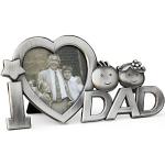 TRIXES – Cadeau Papa – Cadre Photo « I Heart Dad » pour la fête des Pères
