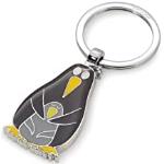 Porte-clés Troika en métal à motif pingouins Pingu look fashion 