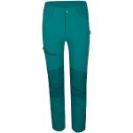 Pantalons de randonnée Trollkids turquoise en shoftshell look fashion pour femme 
