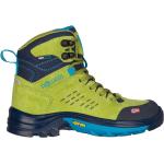 Chaussures de randonnée Trollkids vertes en daim imperméables à lacets Pointure 28 pour enfant 