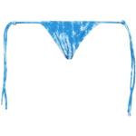 Maillots de bain string bleus en nylon Taille XS pour femme 