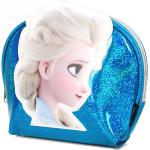 Trousses de toilette bleues à paillettes La Reine des Neiges Elsa pour femme 
