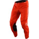 Pantalons Troy Lee Designs orange en cuir à motif moto stretch pour homme 