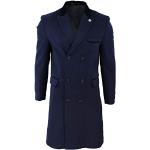 Manteaux trois quart bleu marine en velours Taille XL look casual pour homme 