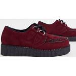 Creepers Truffle Collection rouges à lacets look casual 
