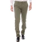 Pantalons chino Trussardi verts en denim Taille M 