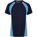 Trutex ECT-NCY-S T-shirt Secteur, Bleu Marine/Bleu Cyclone, S