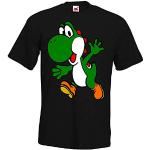 TRVPPY Homme T-Shirt Shirt Modèle Yoshi - Noir L