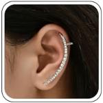 Boucles d'oreilles argentées en cristal fait main style bohème pour femme 