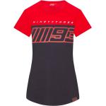 T-shirts rouges à manches courtes MotoGP à manches courtes look fashion pour femme 