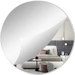Miroirs muraux gris plomb en aluminium diamètre 40 cm 