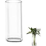 Vases tube à fleurs en verre inspirations zen 