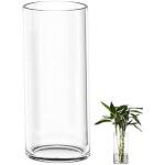 Vases tube à fleurs en verre inspirations zen de 40 cm 