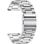 TStrap Bracelet de Montre Métal 16mm - Bracelets de Montres Remplacement à Dégagement Rapide Argent pour Homme et Femme - Montre Bracelet en Acier Inoxydable pour Smartwatch