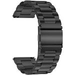 Bracelets de montre noirs en acier à motif papillons look fashion en métal pour femme en promo 