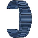 Bracelets de montre bleus en acier à motif papillons look fashion en métal pour femme 