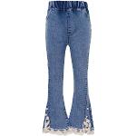 Jeans taille elastique bleus en denim à perles à motif papillons Taille 12 ans look fashion pour fille de la boutique en ligne Amazon.fr 