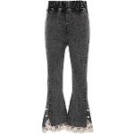 Jeans taille elastique gris foncé en denim à perles à motif papillons Taille 12 ans look fashion pour fille de la boutique en ligne Amazon.fr 