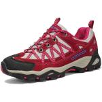 Chaussures de randonnée rouges en daim légères Pointure 38 look fashion pour homme 