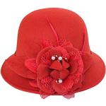 Chapeaux en feutre rouges Tailles uniques look fashion pour homme 