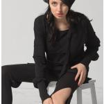Tuniques longues noires en coton plus size pour femme 