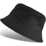 Chapeaux bob noirs en coton Tailles uniques look fashion pour femme 