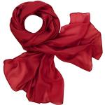 Foulards rouges en mousseline look fashion pour femme 