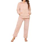 Pyjamas en polaires roses en peluche Taille L look fashion pour femme en promo 